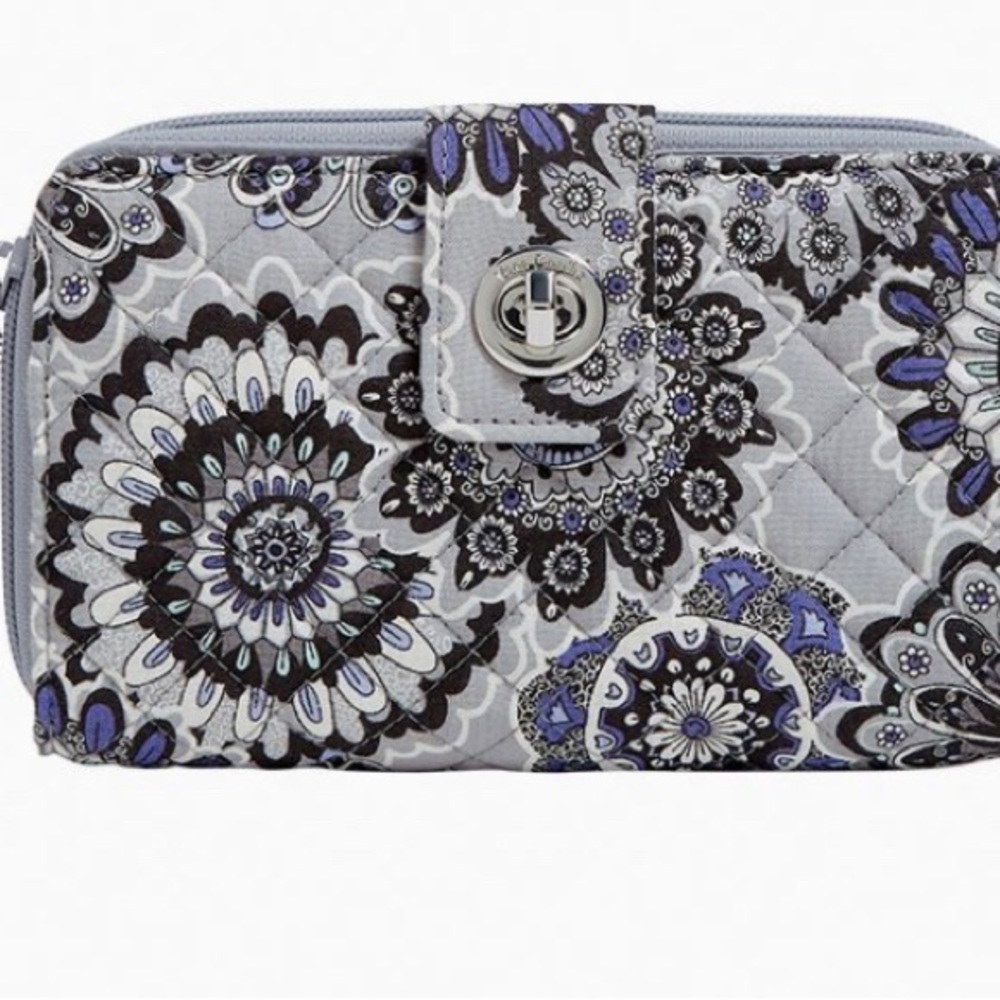 Vera Bradley RFID Turnlock Wallet in Tranquil Medallion